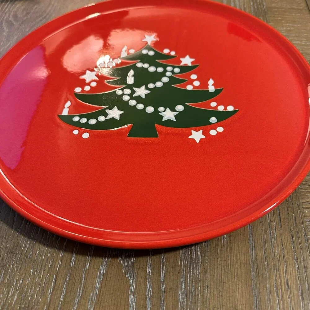 Waechtersbach West Germany Christmas Tree Cake Plate - Picture 3 of 7